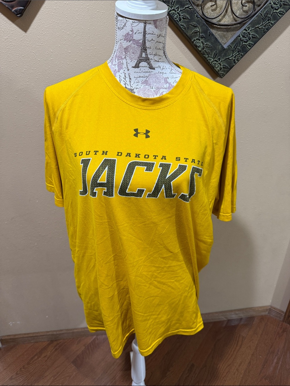 Under Armour Yellow South Dakota State Jacks Short Sleeve Tee